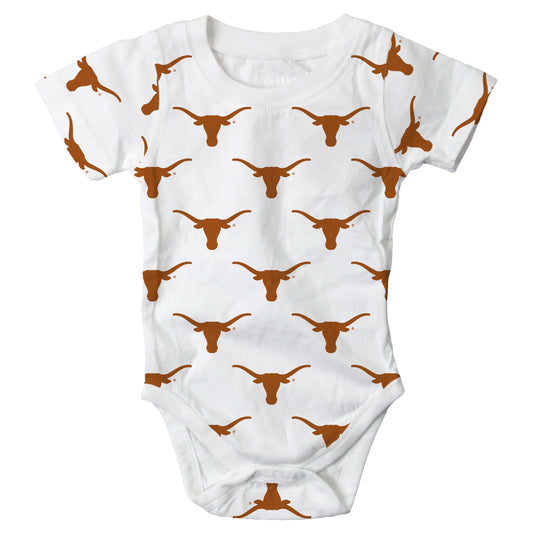 Texas Longhorns Infant Allover Printed Bodysuit