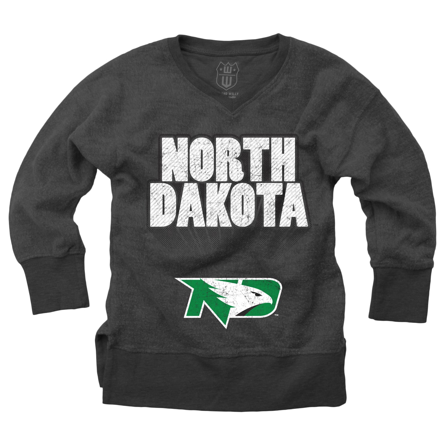 North Dakota Fighting Hawks Youth Girls Fleece Tunic