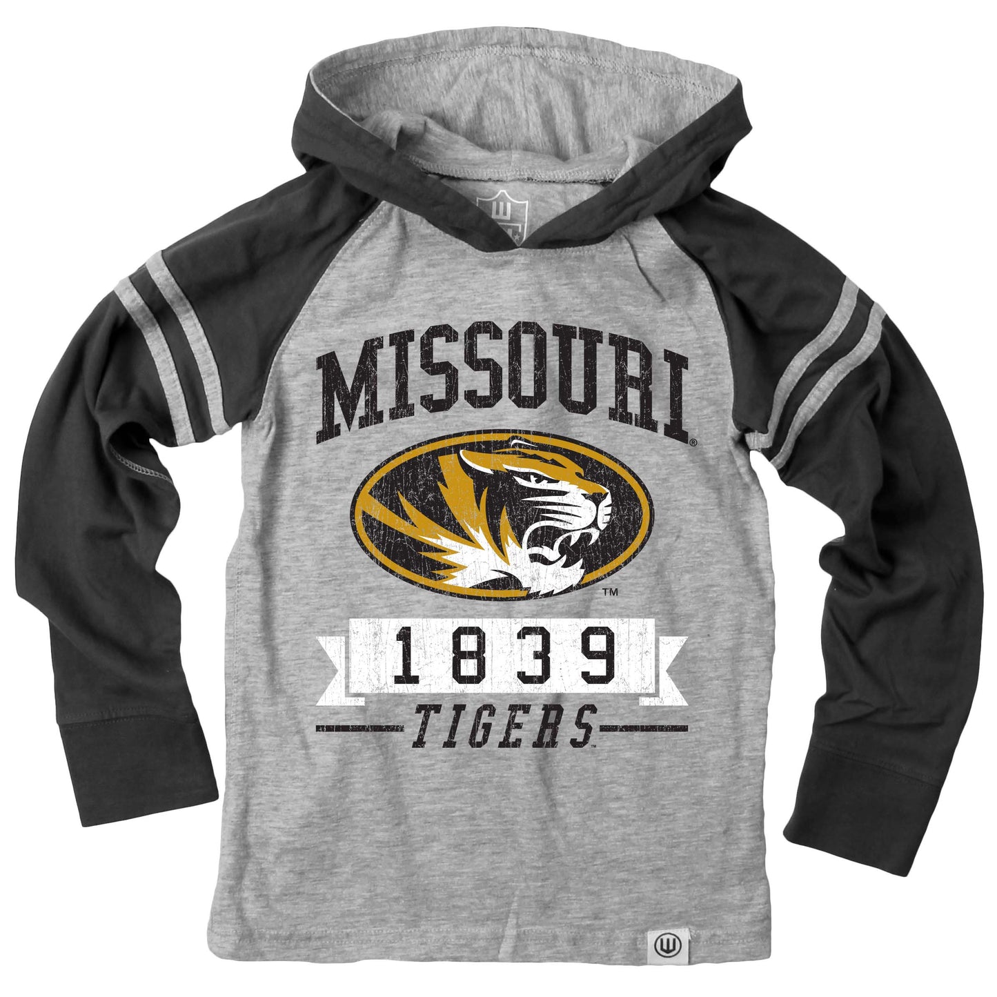 Missouri Tigers Youth Hooded Raglan