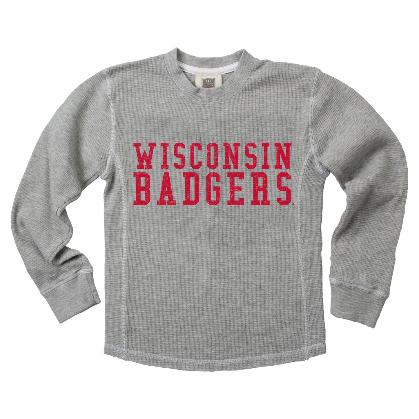 Wisconsin Badgers Waffle Long Sleeve Crew