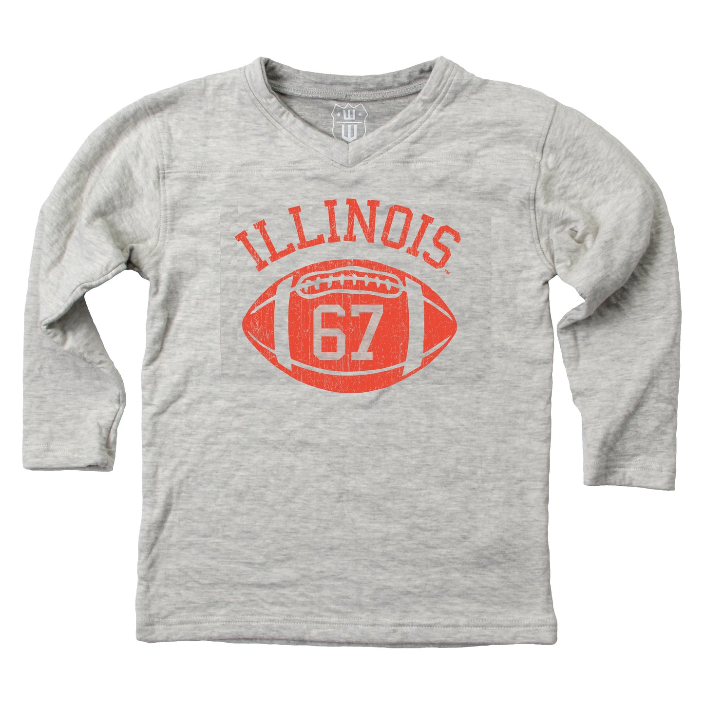 Illinois Fighting Illini Youth Boys V-Neck Football Shirt