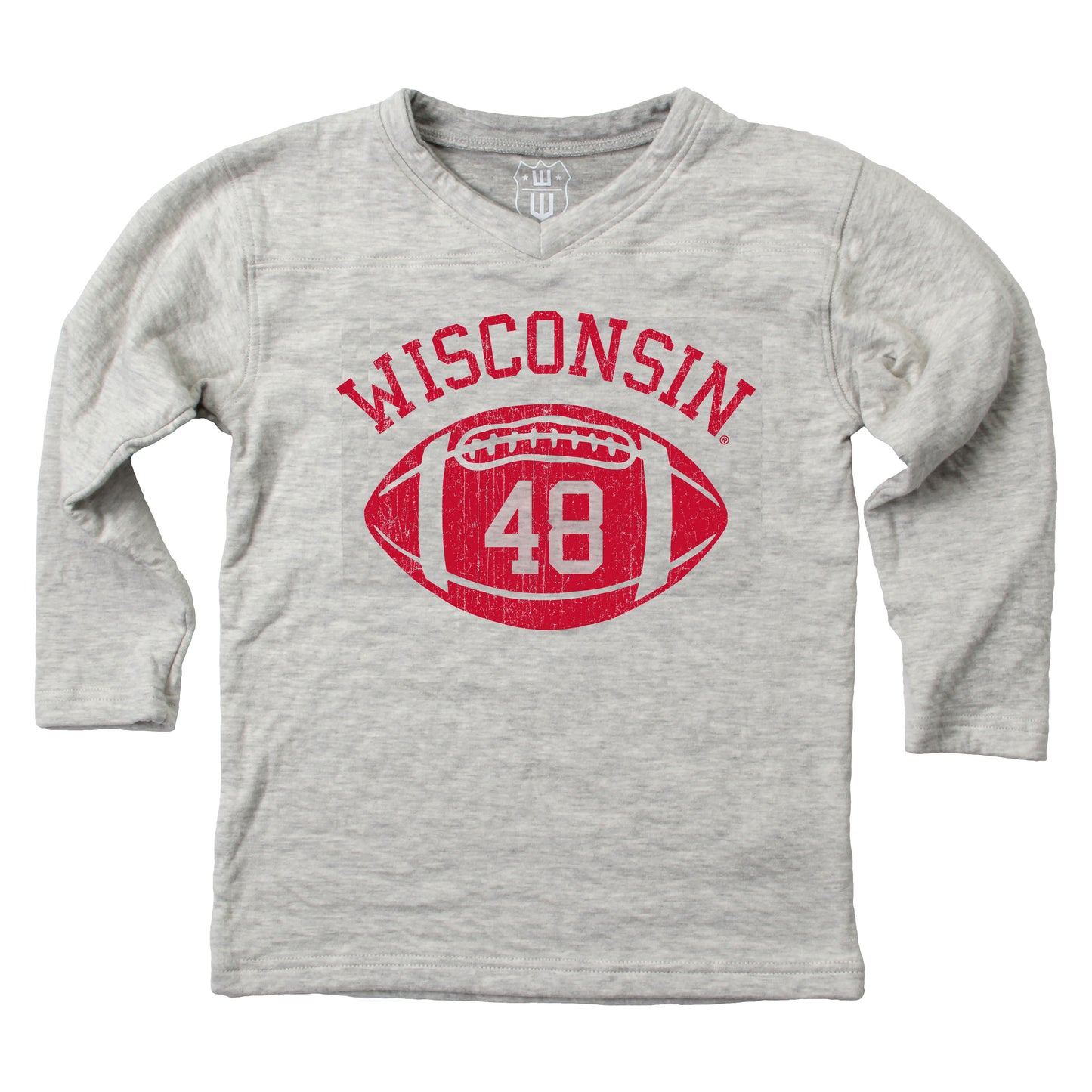 Wisconsin Badgers Youth Boys V-Neck Football Shirt