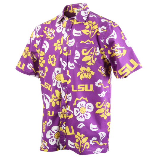 LSU Tigers Men's Floral Shirt