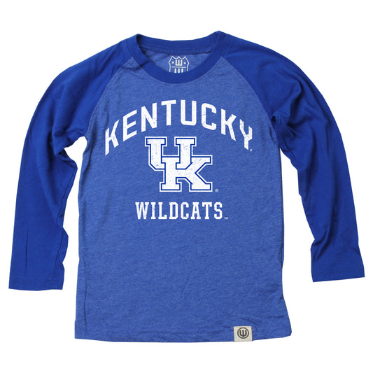 Kentucky Wildcats Youth Blend LS Raglan