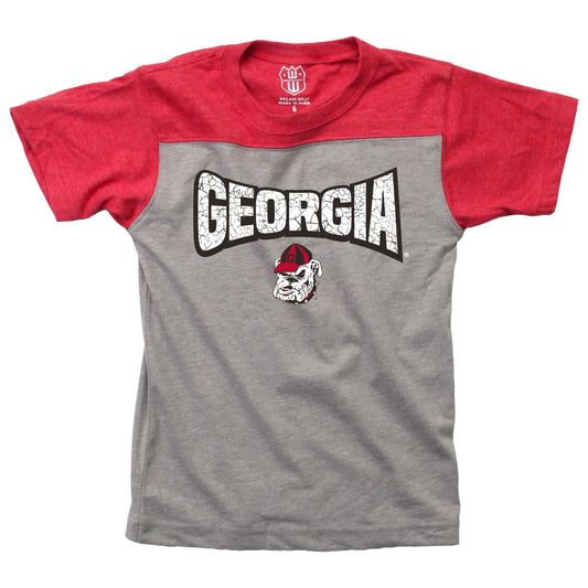 Georgia Bulldogs Youth SS Yoke Tee