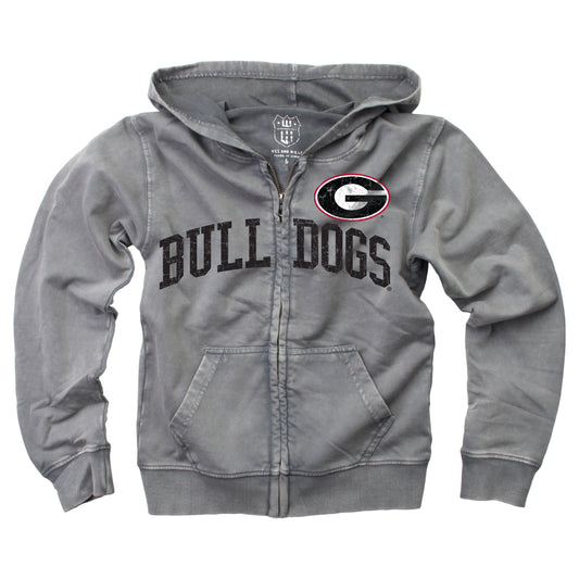 Georgia Bulldogs Youth Boys Faded Fleece Hoodie