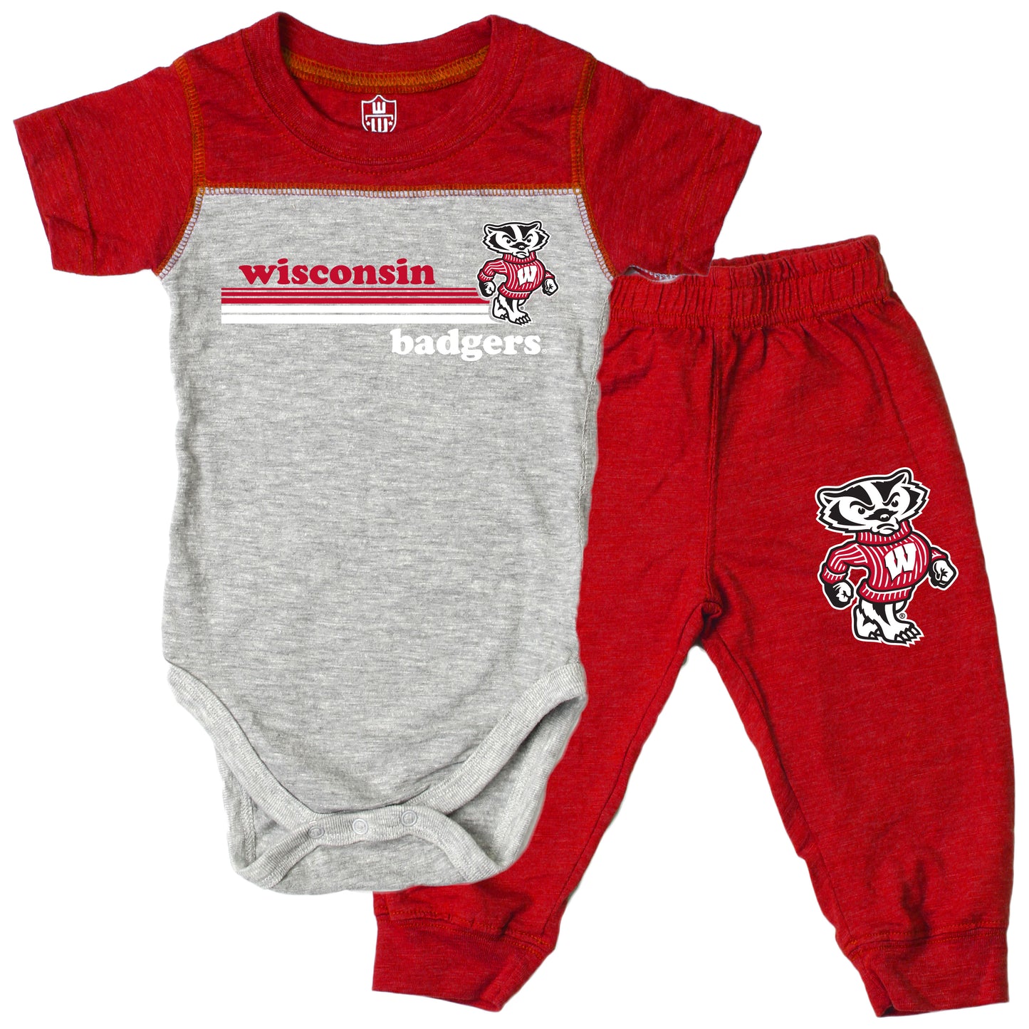 Wisconsin Badgers Infant SS Hopper Set