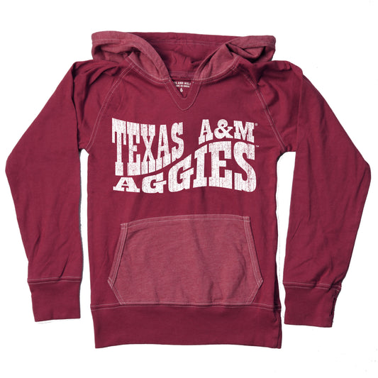 Texas A&M Aggies Youth Girls Colorblock Hoodie