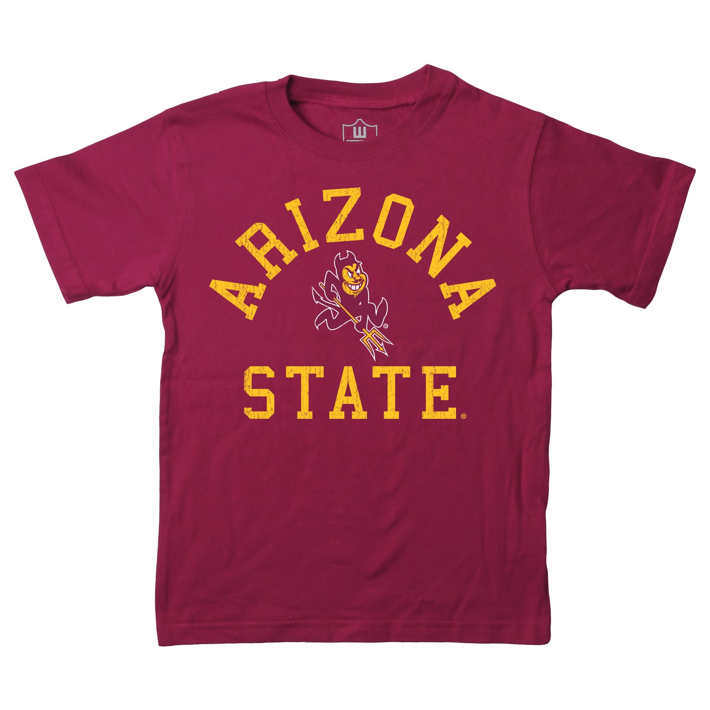 Arizona State Sun Devils NCAA Kids S/S Organic Cotton Tee Shirt - Red