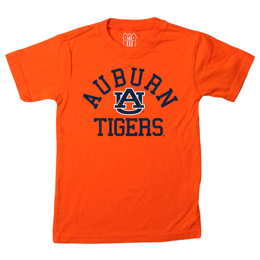 Auburn Tigers NCAA Kids S/S Organic Cotton Tee Shirt - Orange Crush
