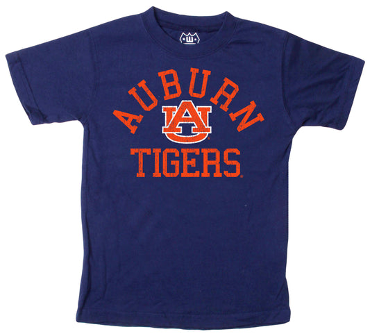 Auburn Tigers NCAA Kids S/S Organic Cotton Tee Shirt - Midnight