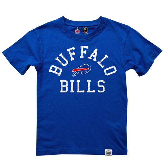 Buffalo Bills NFL Kids Short Sleeve Organic Cotton Tee Shirt - Blue Moon