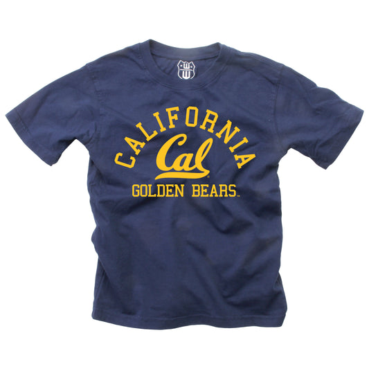 Cal Golden Bears NCAA Kids S/S Organic Cotton Tee Shirt - Navy