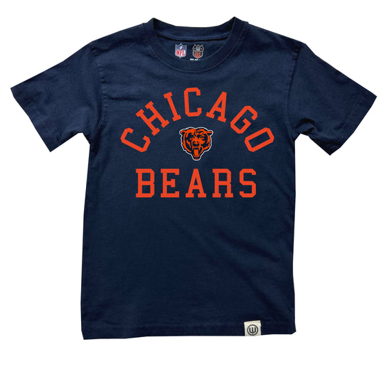 Chicago Bears NFL Kids Short Sleeve Organic Cotton Tee Shirt - NFL Navy