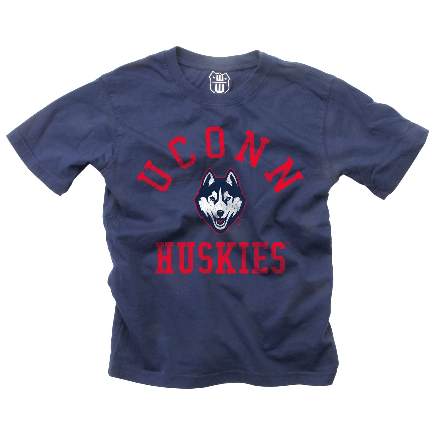Uconn Huskies NCAA Kids S/S Organic Cotton Tee Shirt - Navy