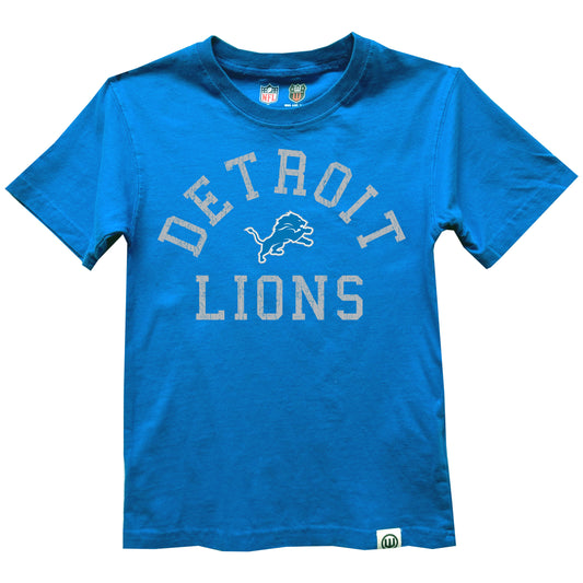 Detroit Lions NFL Youth Boys Organic Cotton Tee-Blue
