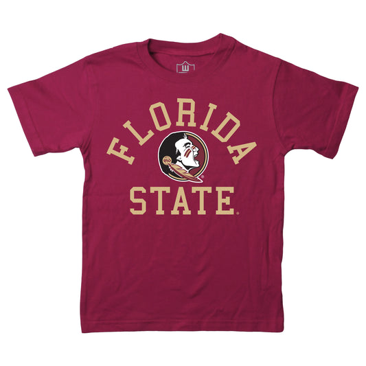 Florida State Seminoles NCAA Kids S/S Organic Cotton Tee Shirt - Red