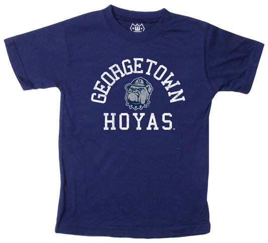 Georgetown Hoyas Wes and Willy NCAA Kids S/S Organic Cotton Tee Shirt