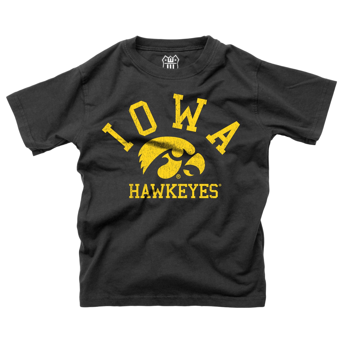 Iowa Hawkeyes NCAA Kids S/S Organic Cotton Tee Shirt - Black