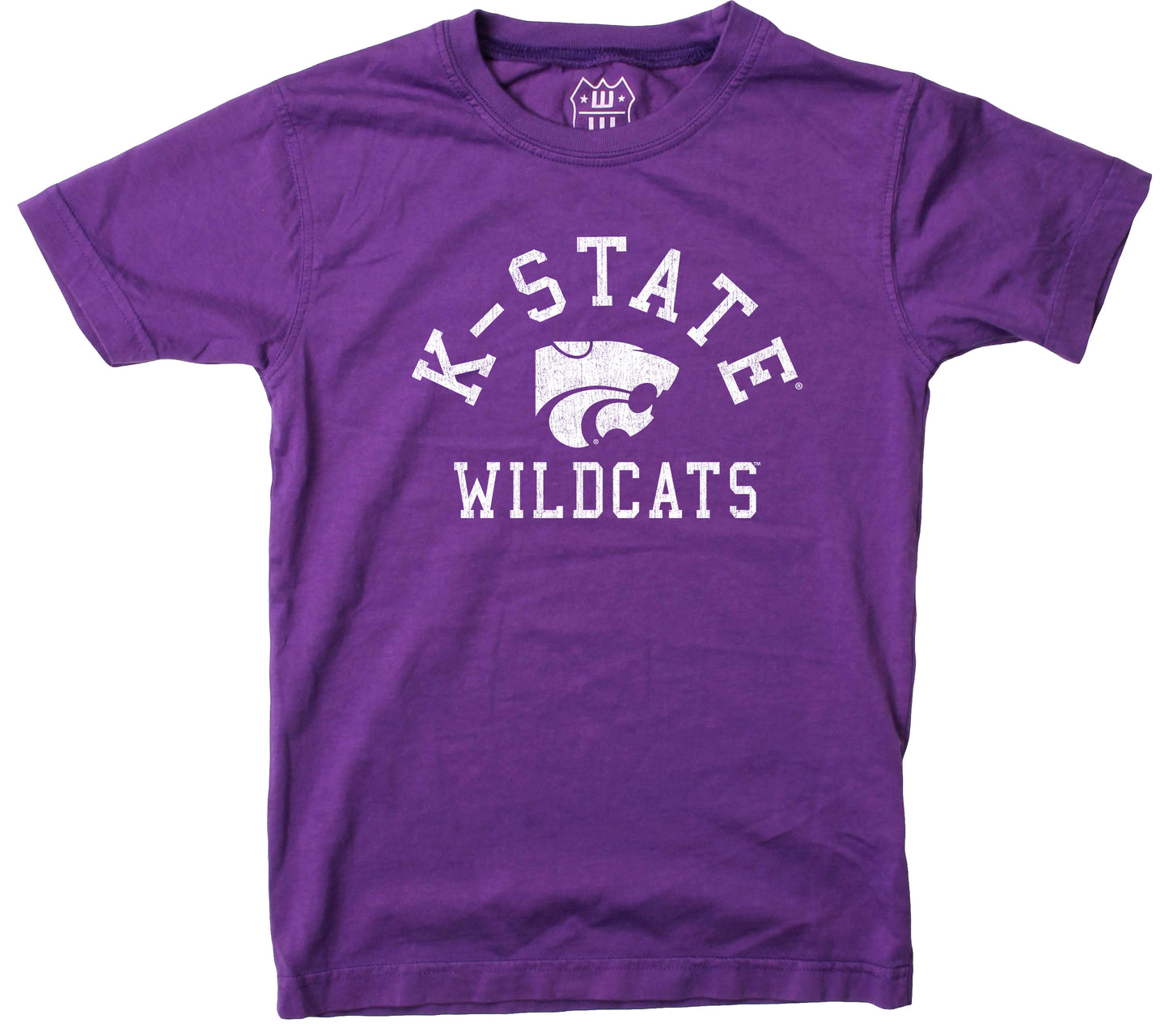 Kansas State Wildcats NCAA Kids S/S Organic Cotton Tee Shirt-Grape