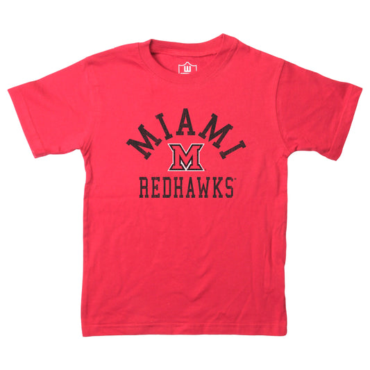 Miami of Ohio RedHawks NCAA Kids S/S Organic Cotton Tee Shirt