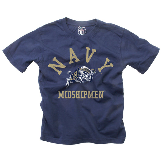 Navy Midshipmen NCAA Kids S/S Organic Cotton Tee Shirt