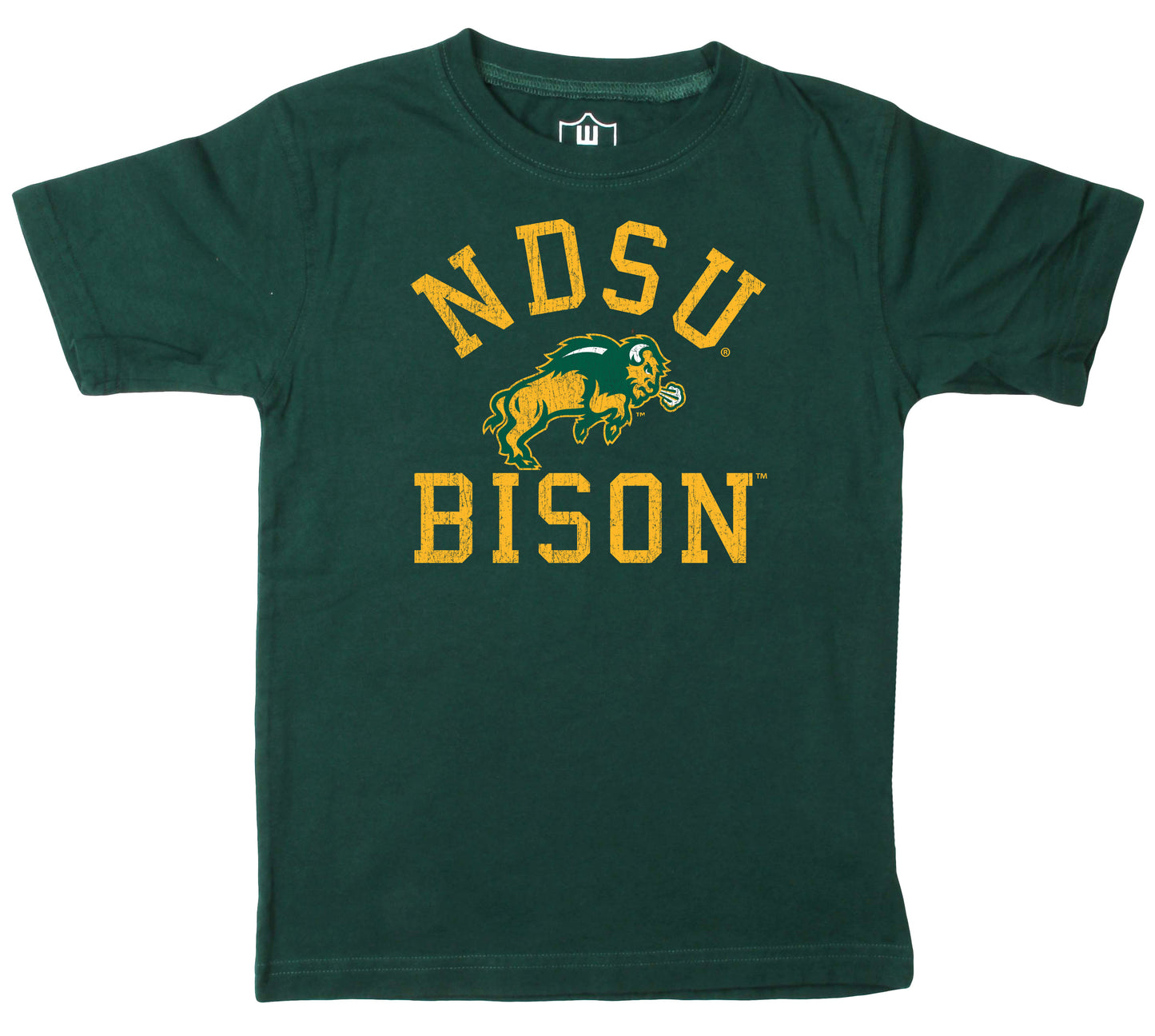 North Dakota State Bison NCAA Kids S/S Organic Cotton Tee Shirt