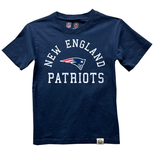 New England Patriots NFL Youth Boys Organic Cotton T-Shirt-Navy