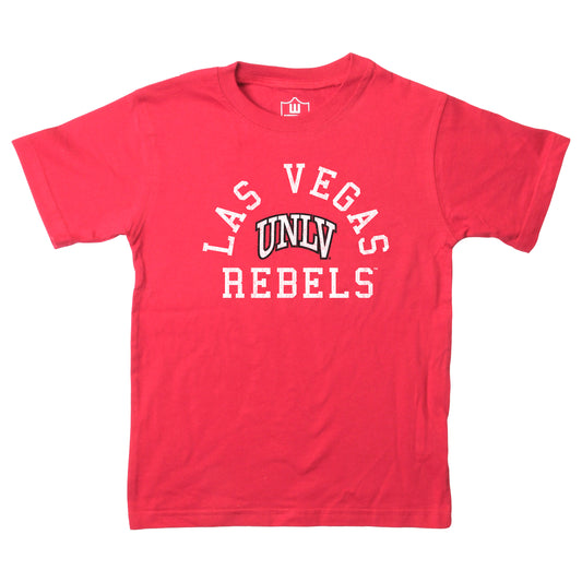 UNLV Rebels Wes and Willy NCAA Kids S/S Organic Cotton Tee Shirt
