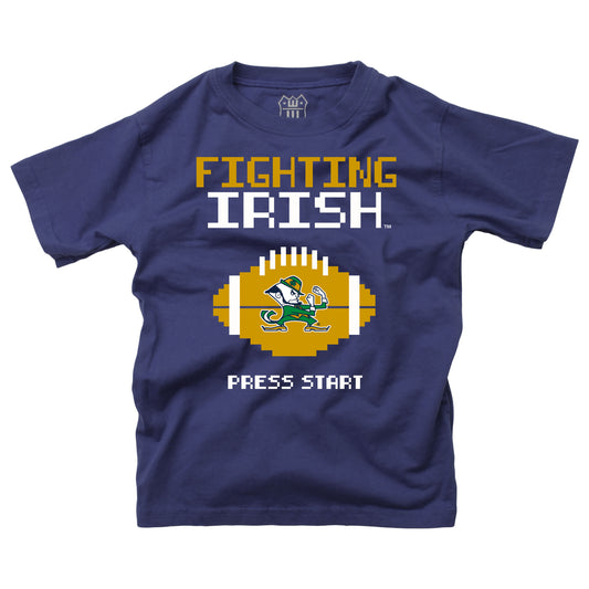 Notre Dame Fighting Irish Youth Press Start SS Tee