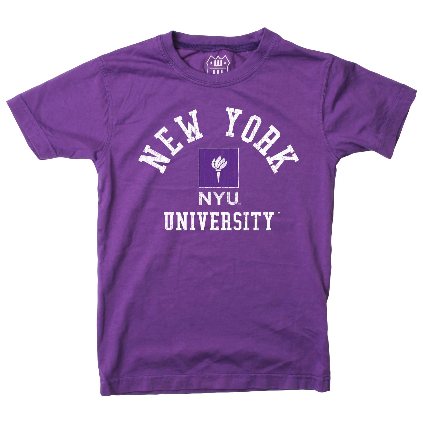 NYU Violets NCAA Kids S/S Organic Cotton Tee Shirt
