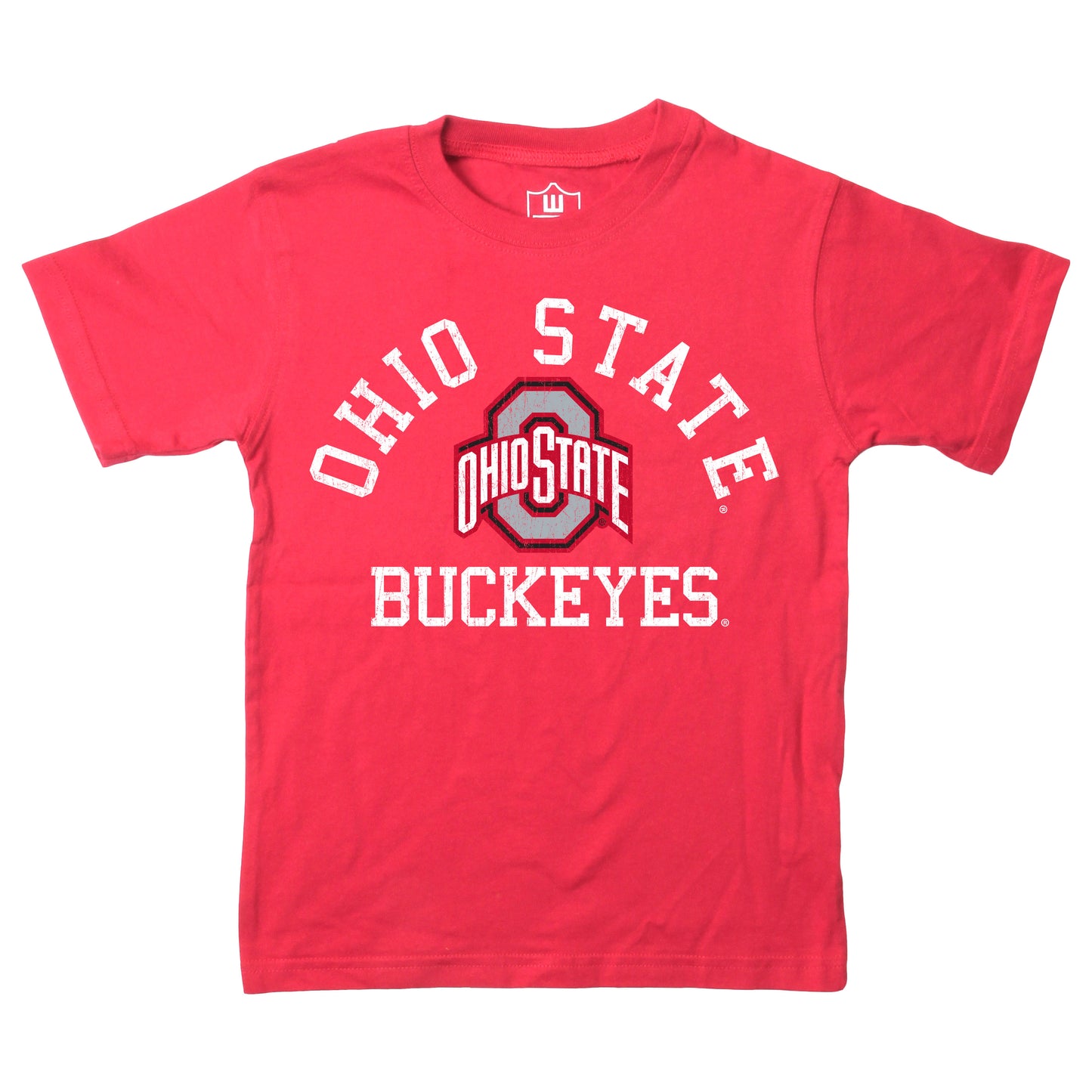 Ohio State Buckeyes NCAA Kids S/S Organic Cotton Tee Shirt-Cherry