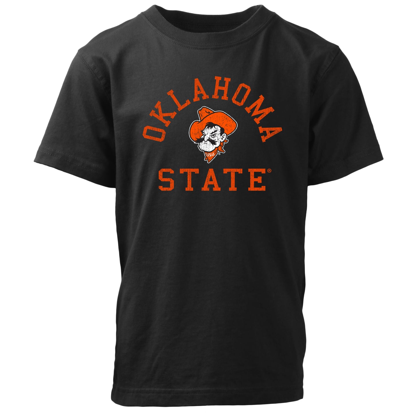 Oklahoma State Cowboys NCAA Kids S/S Organic Cotton Tee Shirt-Black