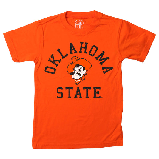 Oklahoma State Cowboys NCAA Kids S/S Organic Cotton Tee Shirt-Orange