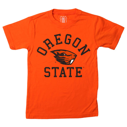 Oregon State Beavers NCAA Kids S/S Organic Cotton Tee Shirt - Orange