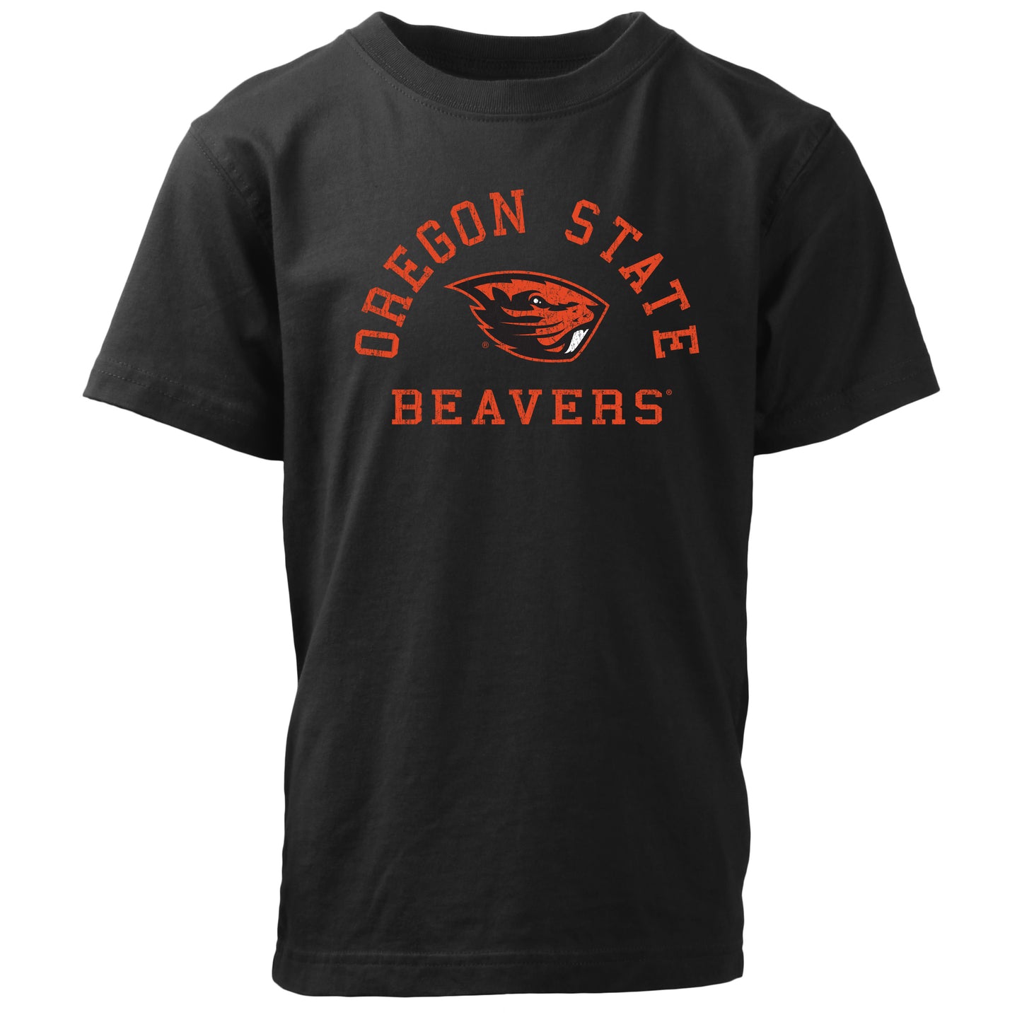 Oregon State Beavers NCAA Kids S/S Organic Cotton Tee Shirt-Black