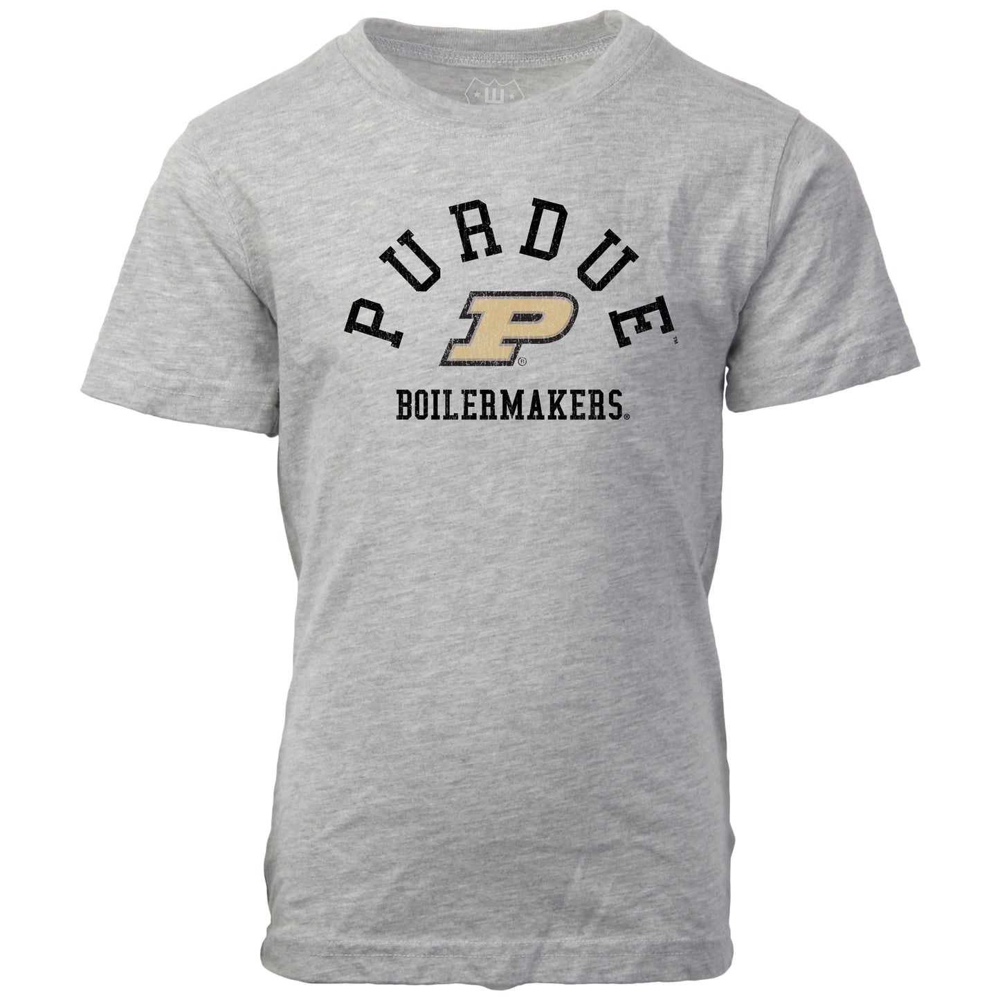 Purdue Boilermakers NCAA Kids S/S Organic Cotton Tee Shirt-Heather