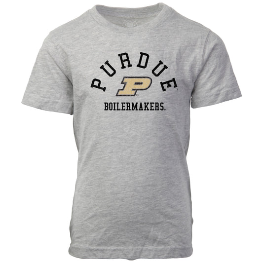 Purdue Boilermakers NCAA Kids S/S Organic Cotton Tee Shirt-Heather