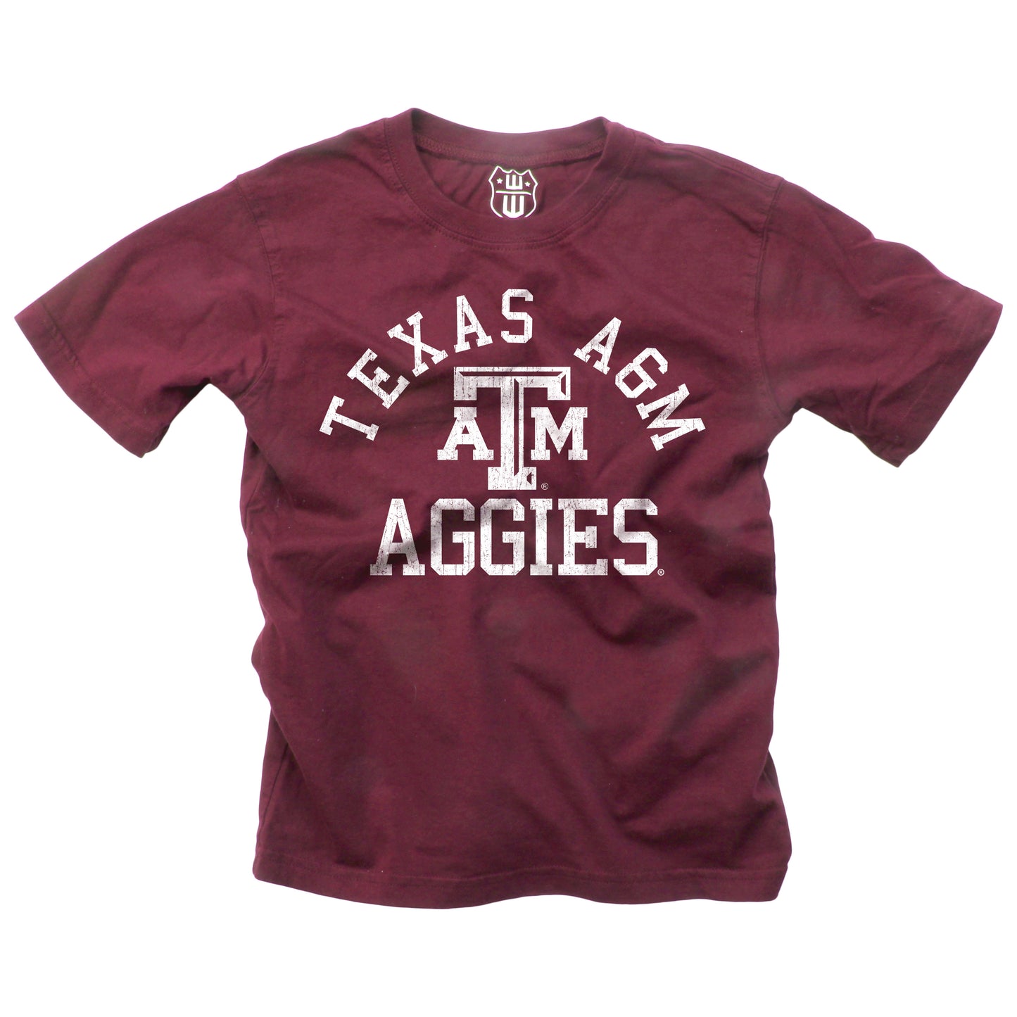 Texas A&M Aggies NCAA Kids S/S Organic Cotton Tee Shirt - Maroon
