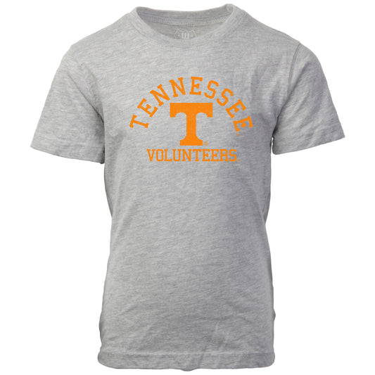 Tennessee Volunteers NCAA Kids S/S Organic Cotton Tee Shirt-Heather