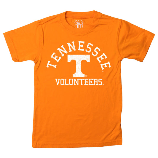 Tennessee Volunteers NCAA Kids S/S Organic Cotton Tee Shirt - TEN Orange