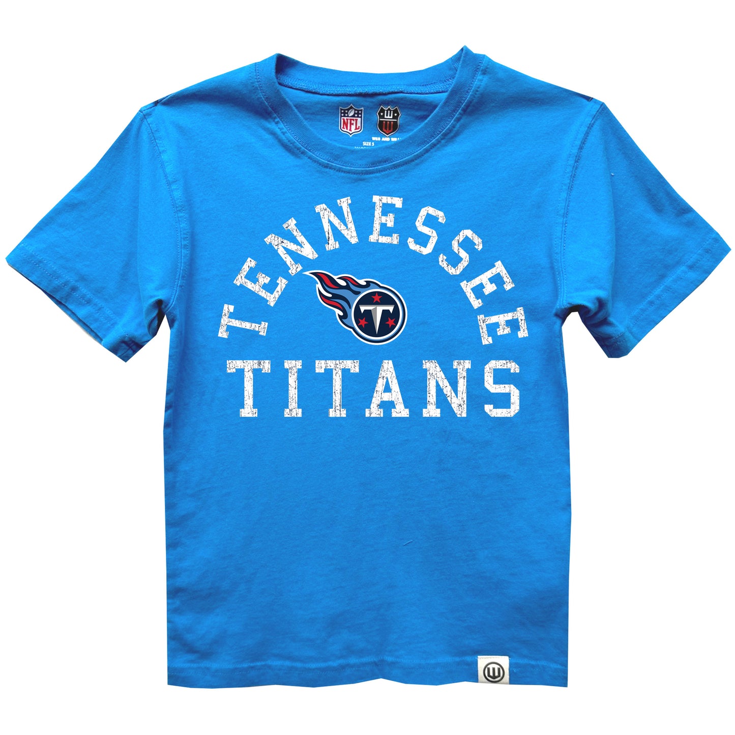 Tennessee Titans NFL Kids Short Sleeve Organic Cotton Tee Shirt - Titans Blue