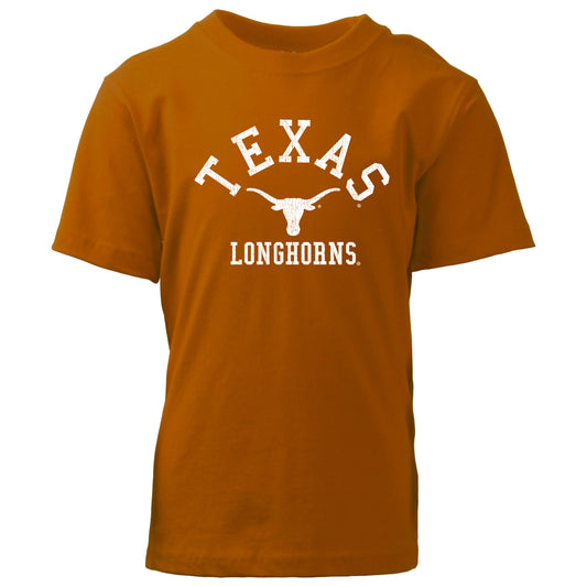 Texas Longhorns NCAA Kids S/S Organic Cotton Tee Shirt-TX Orange