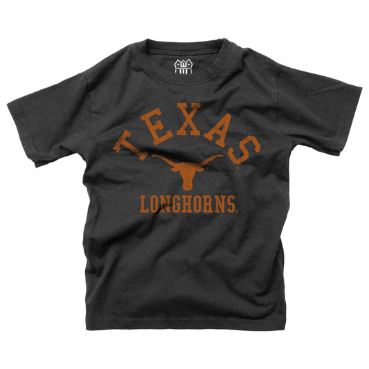 Texas Longhorns NCAA Kids S/S Organic Cotton Tee Shirt-Black