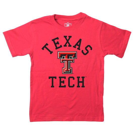 Texas Tech Red Raiders NCAA Kids S/S Organic Cotton Tee Shirt-Red