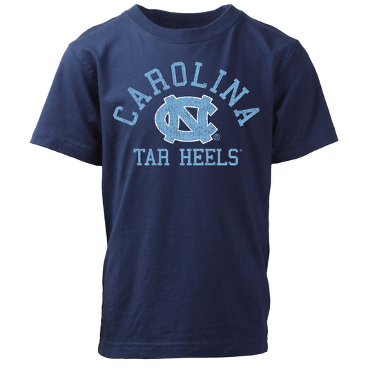 North Carolina Tar Heels NCAA Kids S/S Organic Cotton Tee Shirt-Midnight