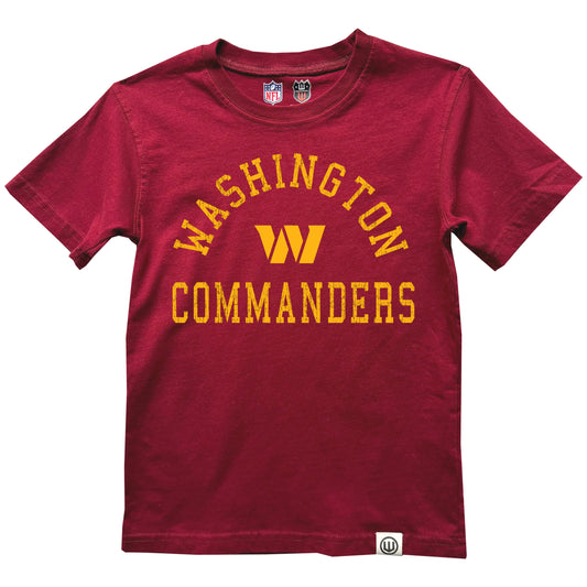 Washington Commanders NFL Kids Short Sleeve Organic Cotton Tee Shirt - Burgundy