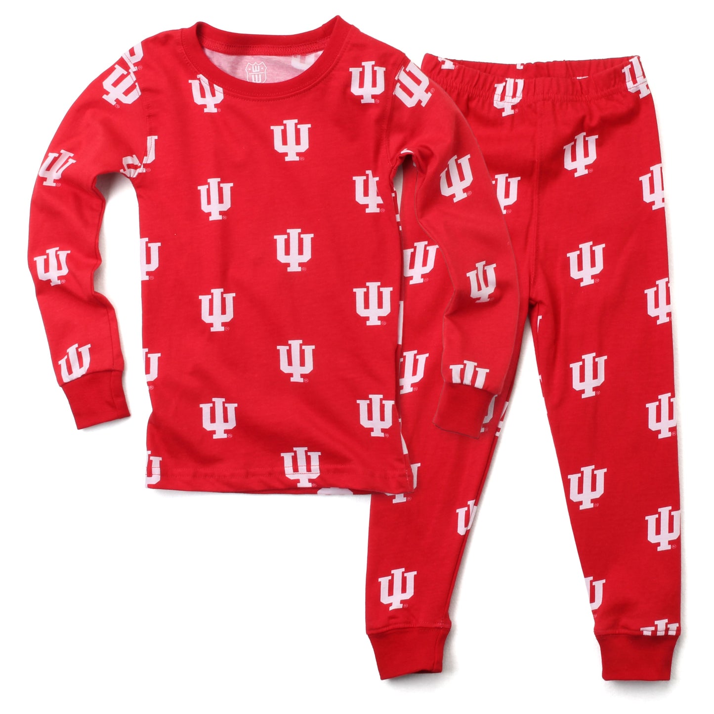 Indiana Hoosiers Youth Allover Print LS Pajama