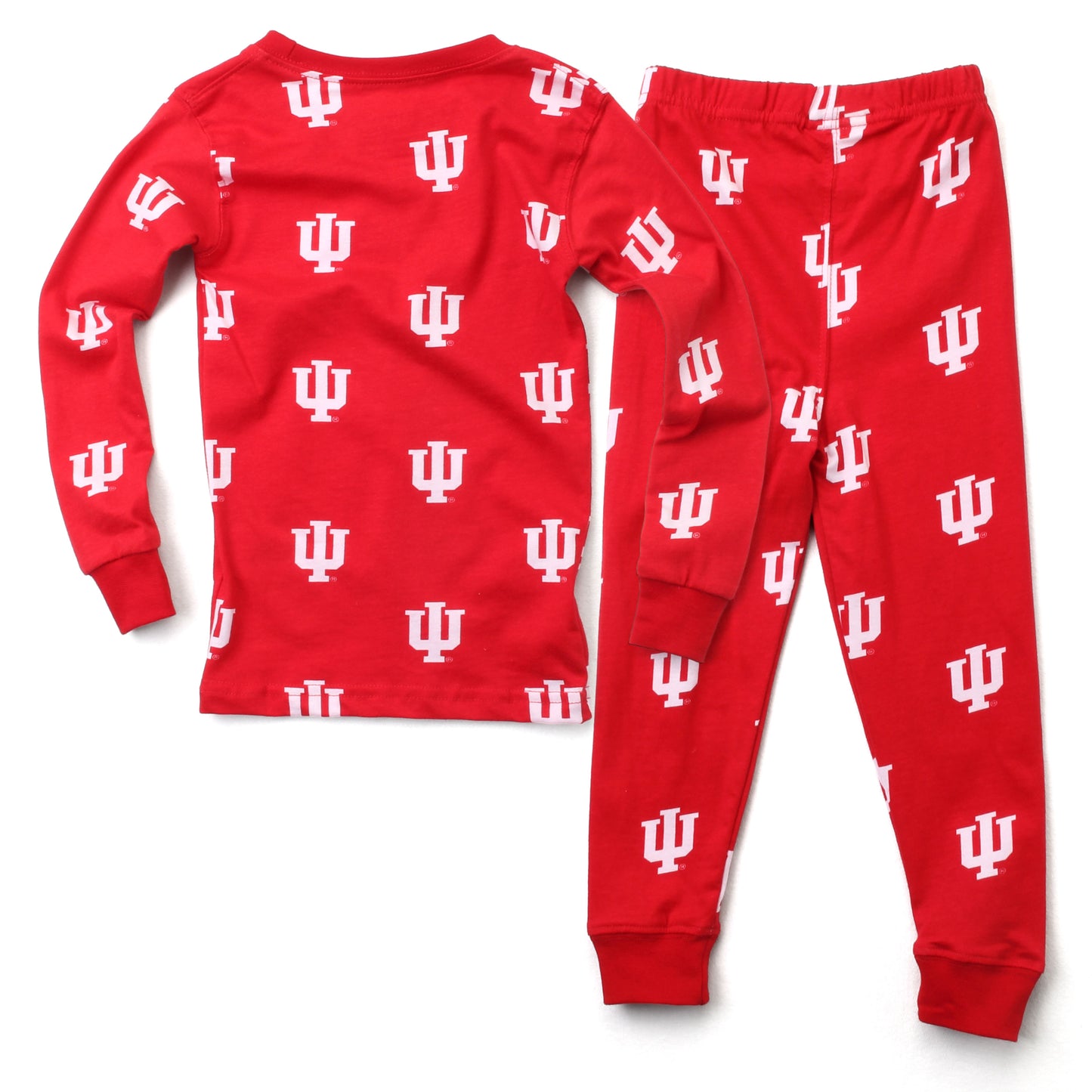 Indiana Hoosiers Youth Allover Print LS Pajama