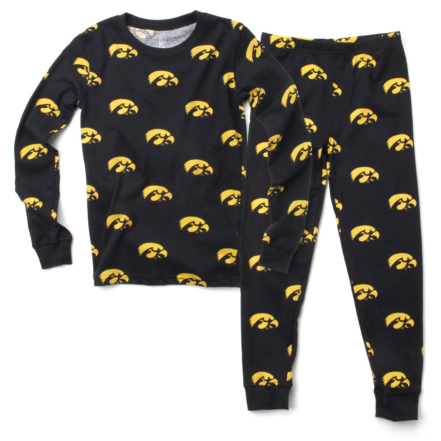 Iowa Hawkeyes Youth Allover Print LS Pajama